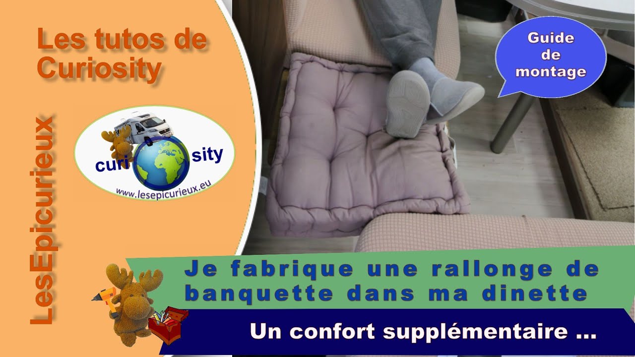 Un confort pour une sieste dans son camping-car ! Je fabrique une rallonge rabattable.