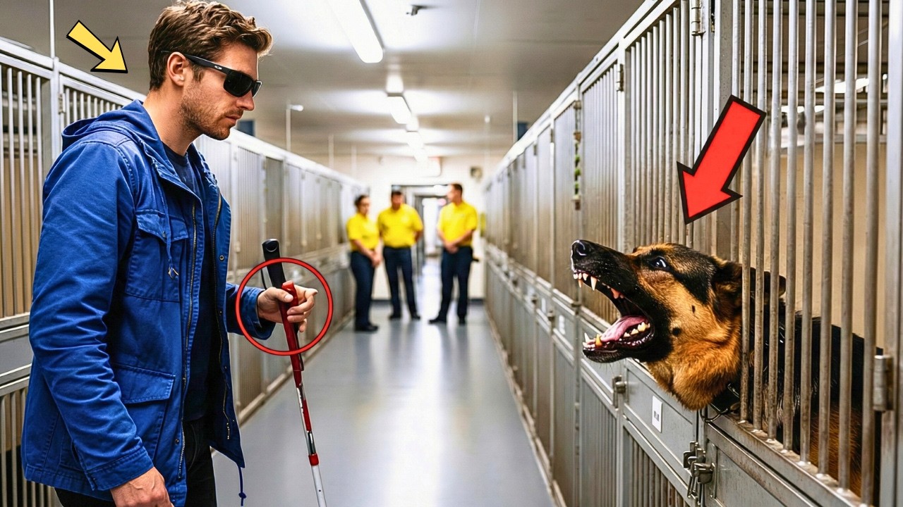 Blind Veteran Meets the Most Dangerous Retired Military K9 — What the K9 Did Next Shocks Everyone!