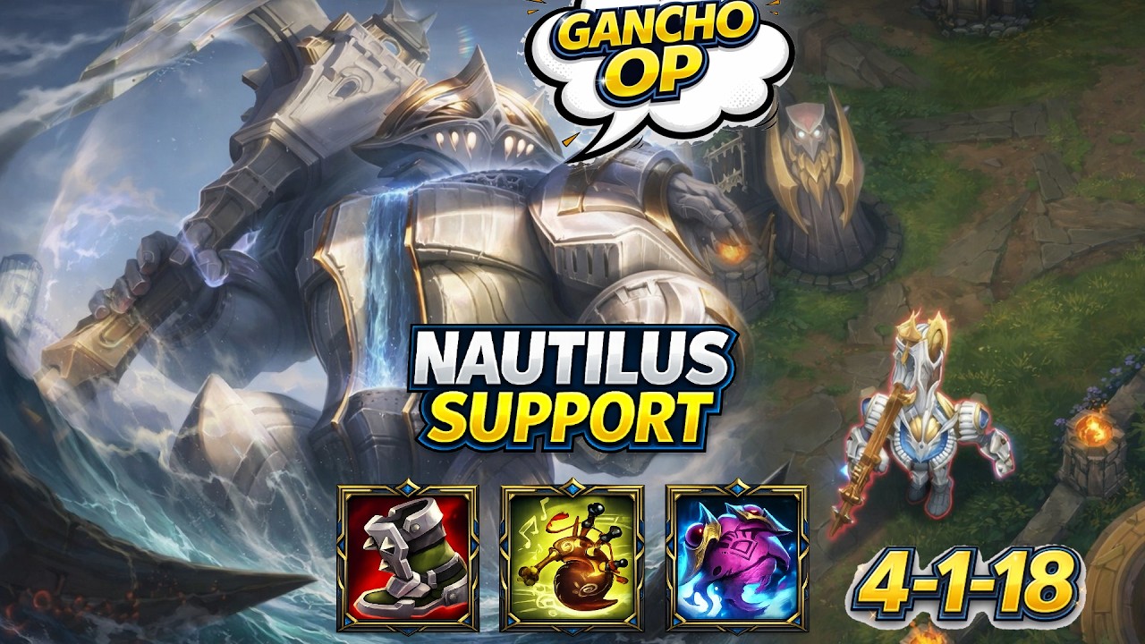 NAUTILUS vs Xerath SUPPORT Gameplay  (BOT) | 4-1-18