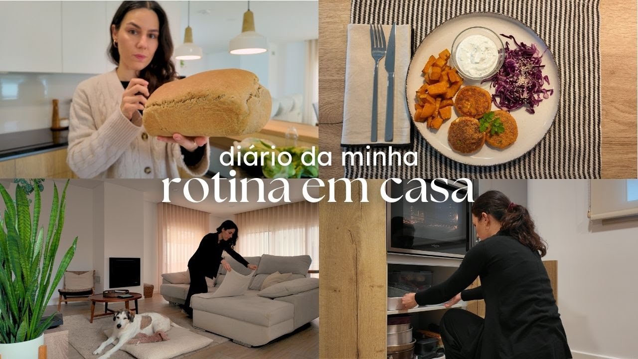 Organizar armários da cozinha, tarefas de casa, cozinhados simples + receita de hambúrgueres de tofu