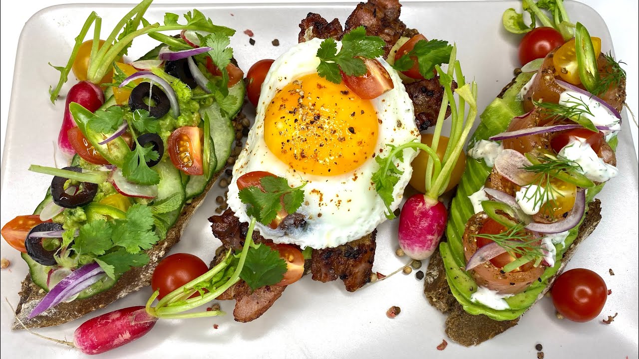 Avocado Toast! VEGAN, FISH & MEAT LOVERS RECIPE