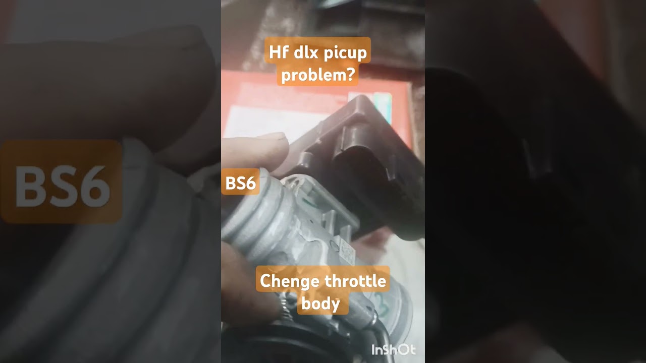 hero hf deluxe bs6 picup problem? change throttle body#auto #bike #bs6bikes #hero #mechanic
