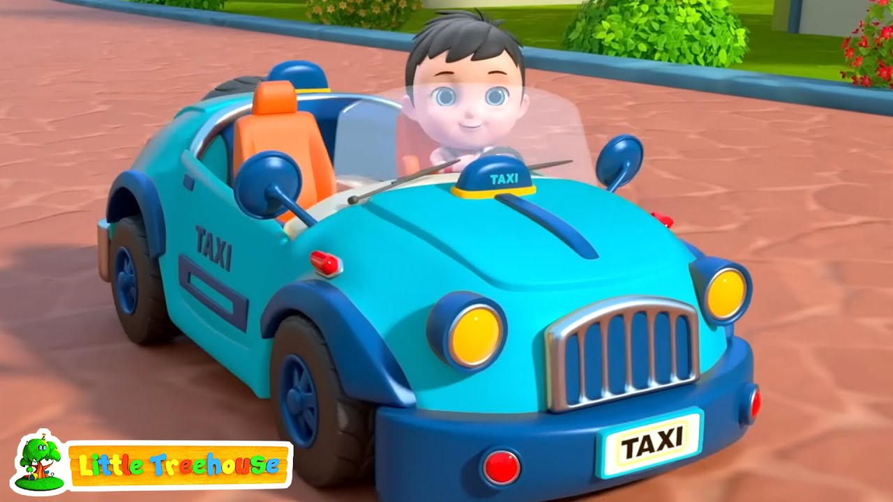 Taksideki Tekerlekler şarkı + &Ccedil;ocuklar i&ccedil;in Daha Fazla Tekerleme