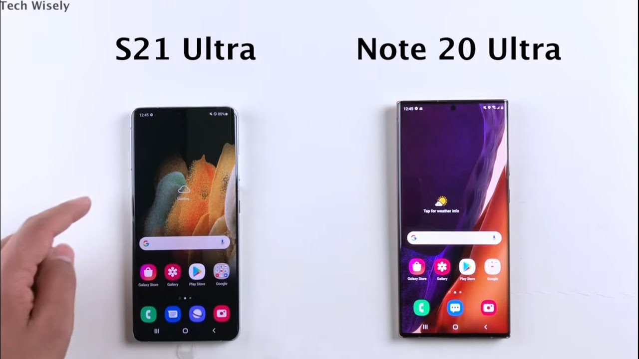 SAMSUNG S21 Ultra vs Note 20 Ultra - SPEED TEST