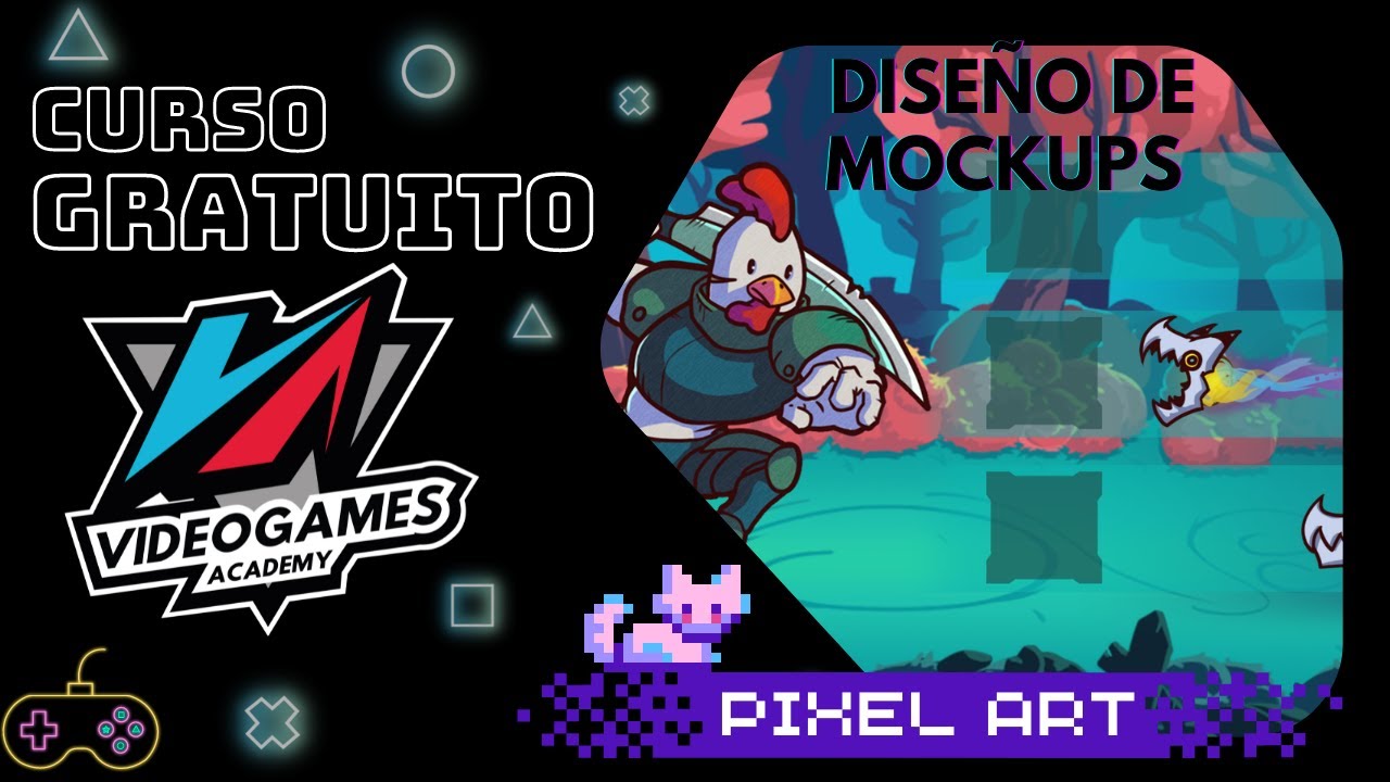 2021 Curso Gratuito Game Design - Mockups / Pixel Art