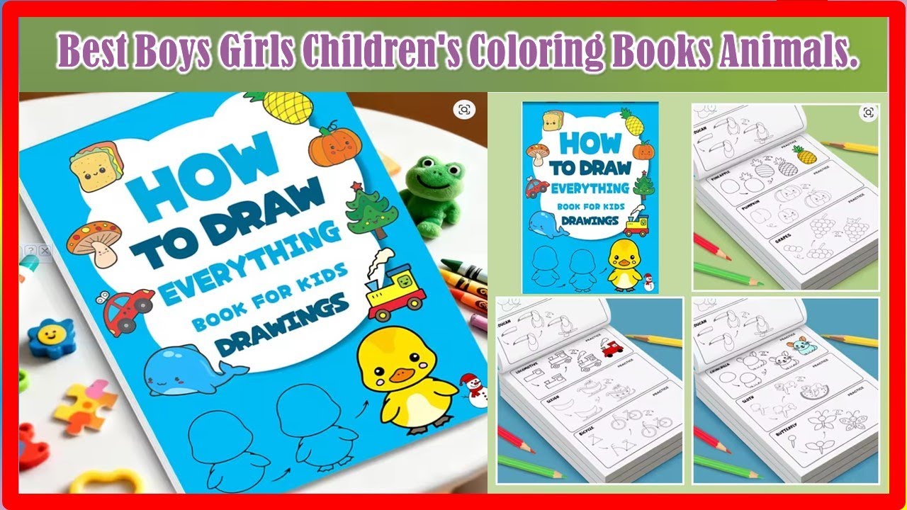 ✅Best Boys Girls Children's Coloring Books Animals | Top 5 | 2026