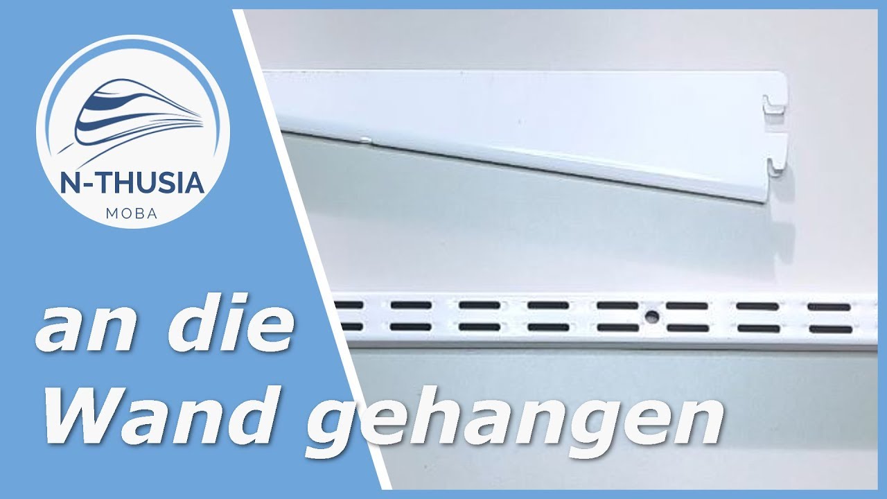 Modulrahmen – an die Wand gehangen | Schreibtisch Modellbahn Spur N