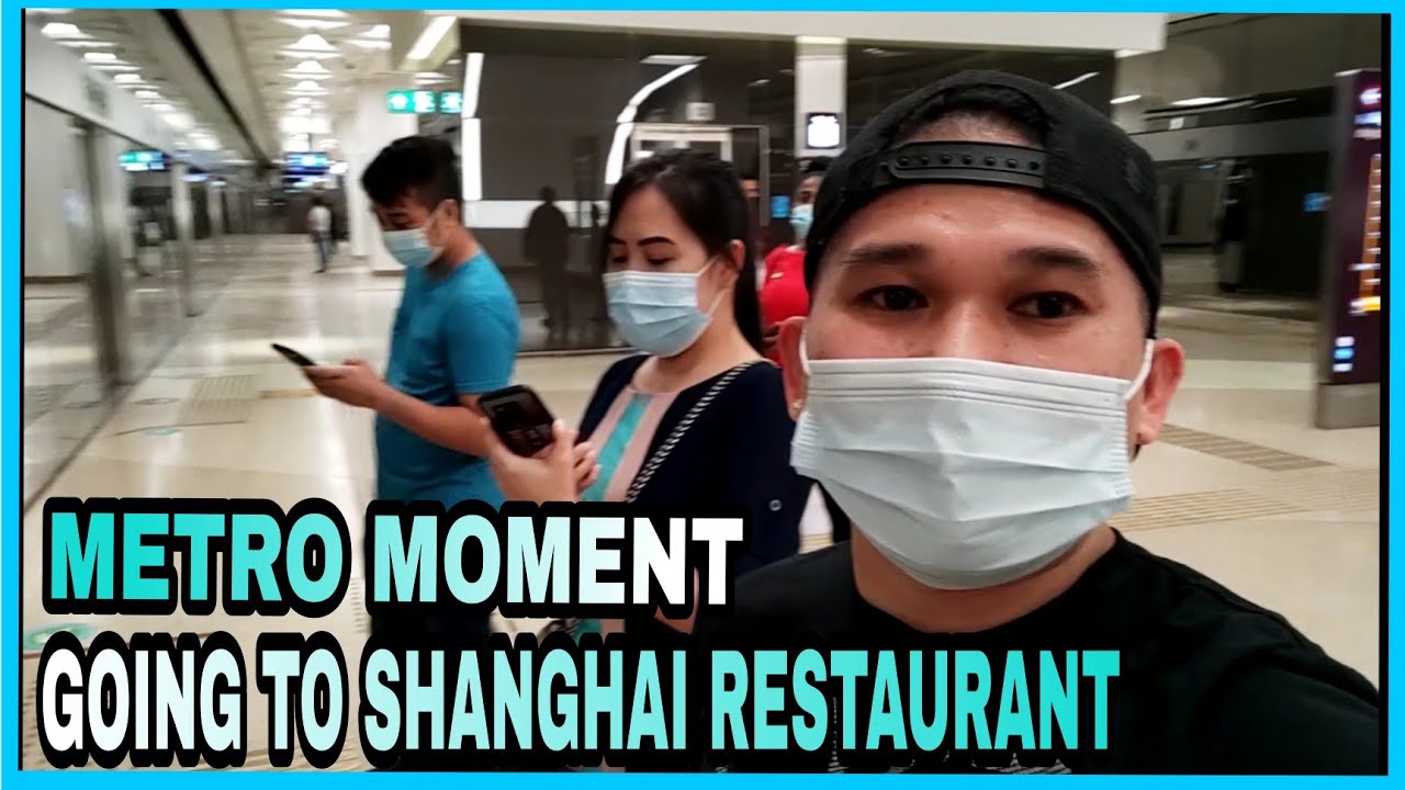 METRO (TRAIN) MOMENT | GOING TO SHANGHAI RESTAURANT  | DECC CITY CENTER