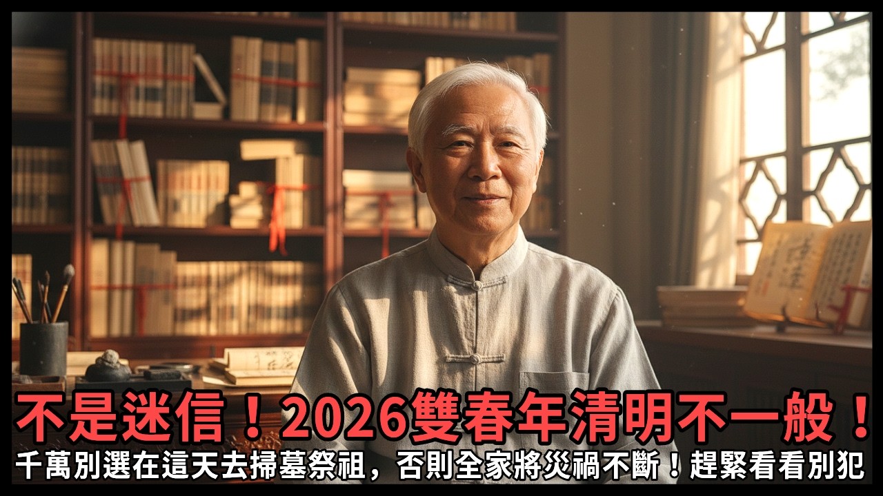 不是迷信！2026雙春年清明不一般！千萬別選在這天去掃墓祭祖，否則全家將災禍不斷！趕緊看看別犯