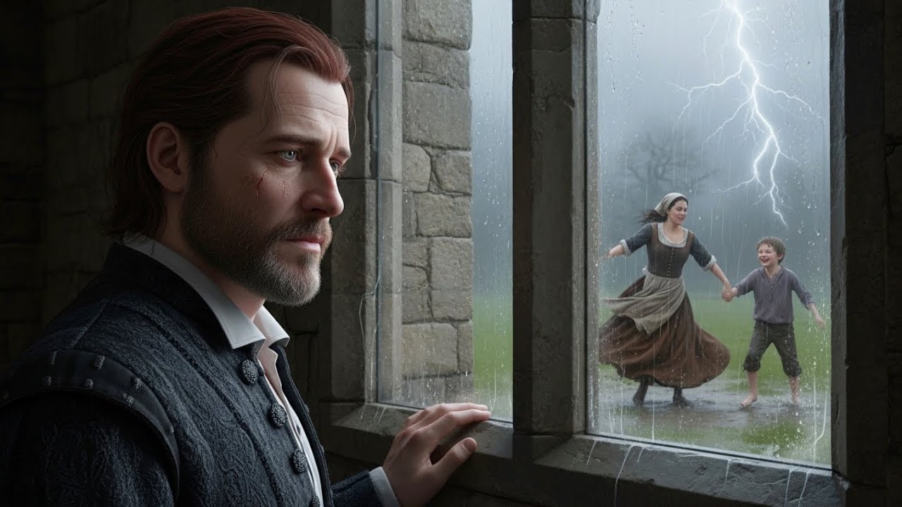 DUKE WATCHED FROM THE WINDOW AS THE MAID PLAYED IN THE RAIN WITH HER LAME SON… AND HIS HEART MELTED