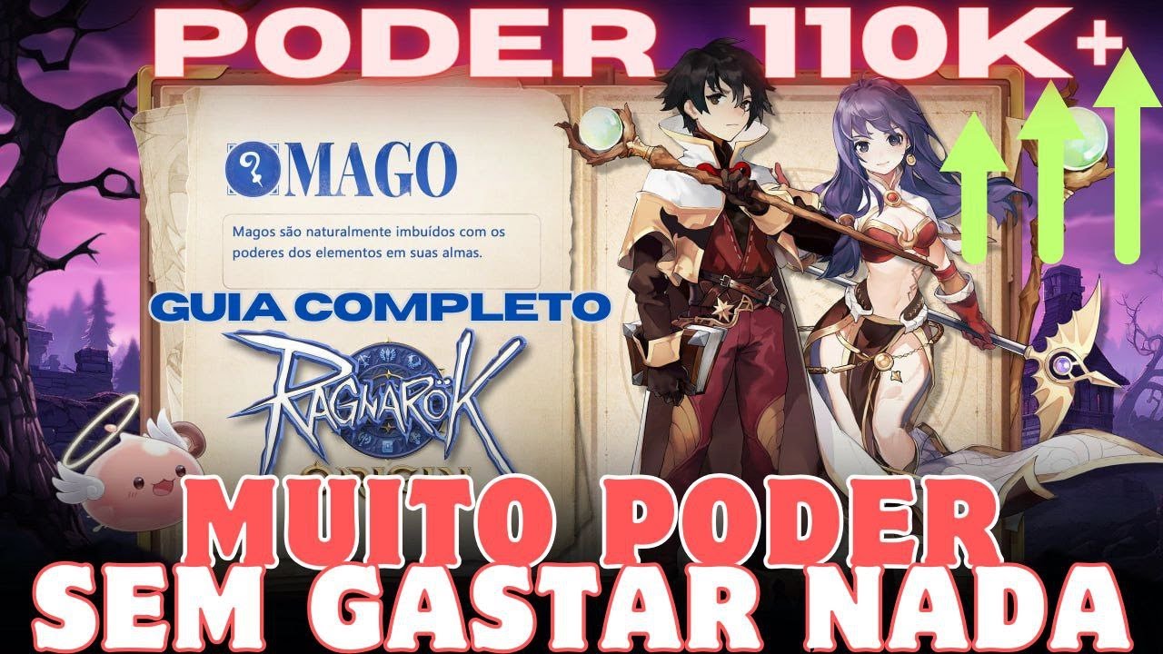 COMO GANHAR MUITO PODER 100% F2P😱 GUIA COMPLETO PRA AUMENTAR PODER TOTALMENTE GRÁTIS RAGNAROK ORIGIN