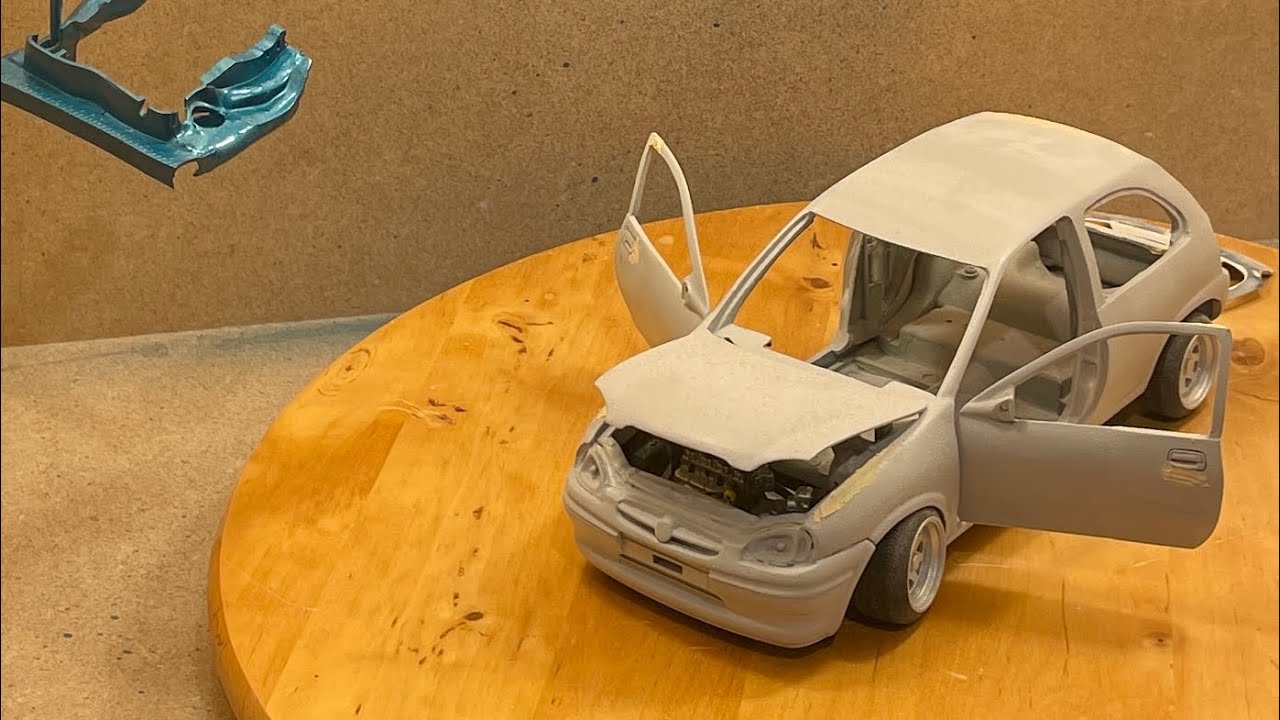 Lackierkabine für Modellautos aus MDF Teil 2