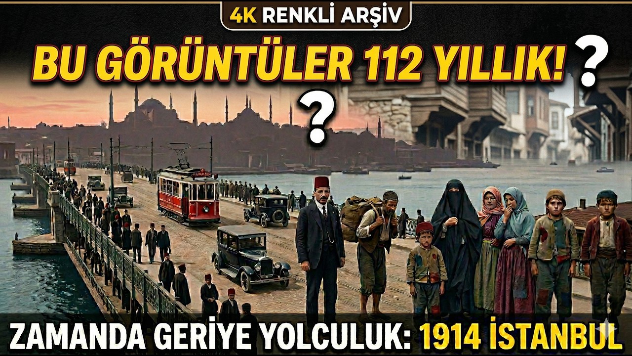 First Ever Film of Ottoman Constantinople (c. 1900s) | Colorized & Sound Enhanced [4K]