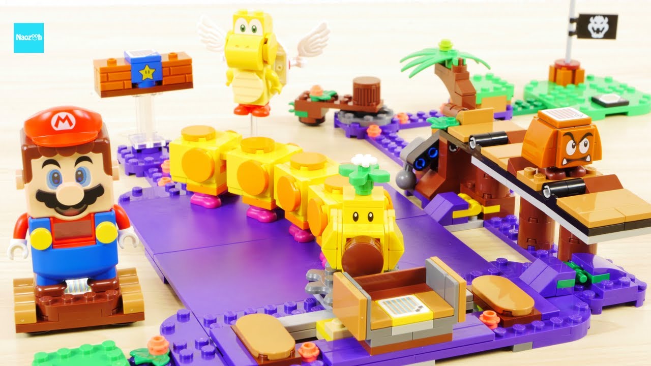レゴ スーパーマリオ ハナチャンとフリフリアクション チャレンジ 71383 レゴマリオ ／ LEGO Super Mario Wiggler’s Poison Swamp Expansion Set