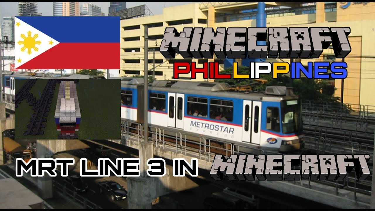 MRT 3 in Minecraft | Minecraft Philippines
