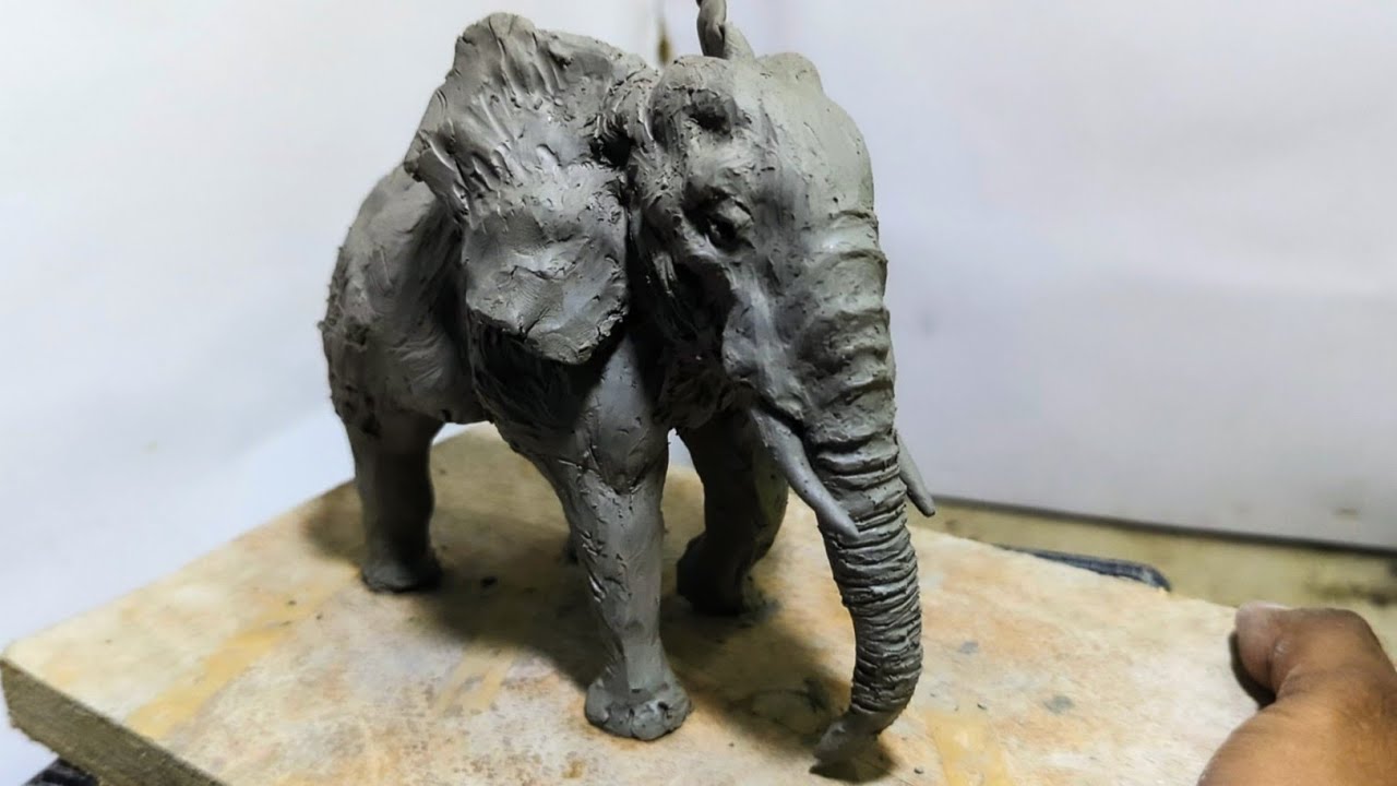 Elephant Making with Clay | Clay sculpting 