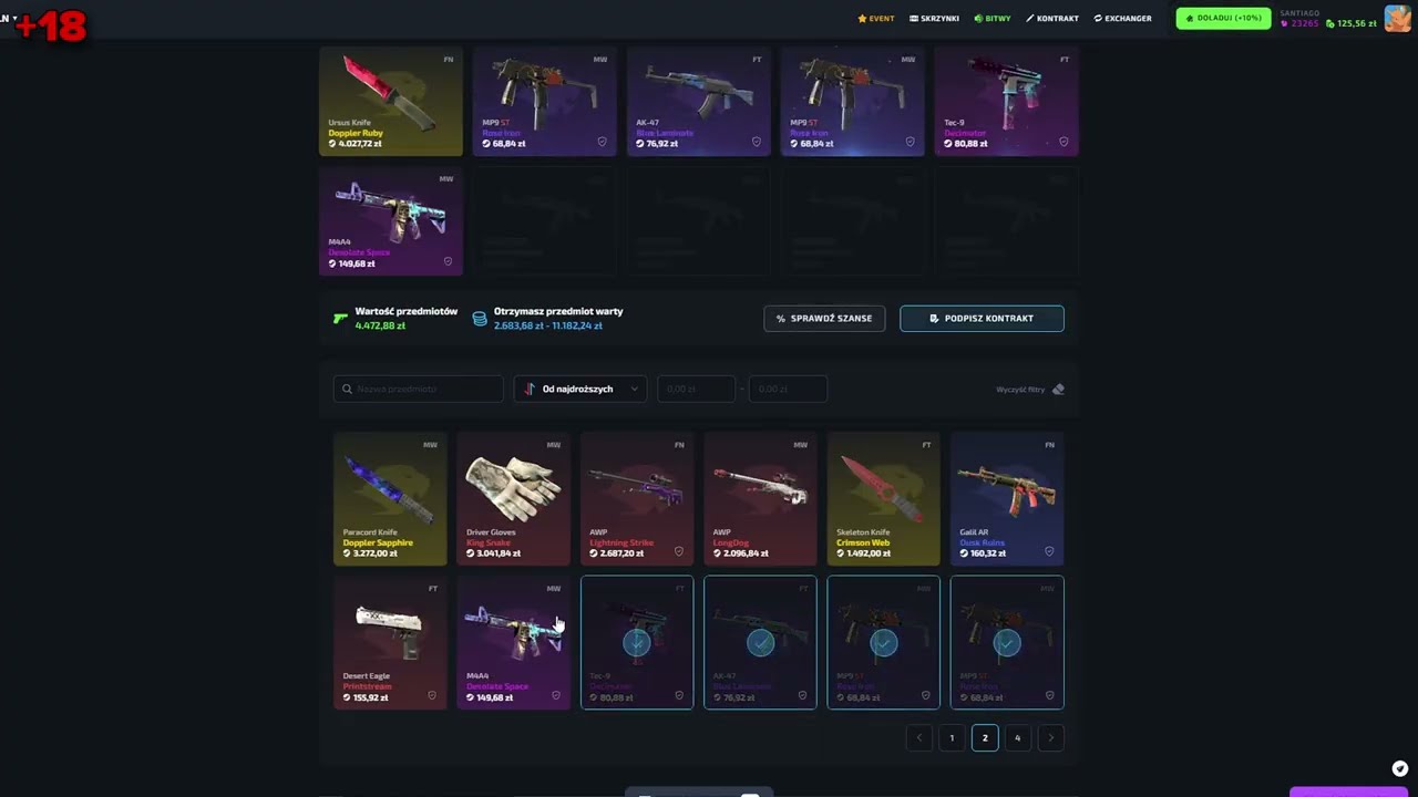niesamowite kontrakty w cs2