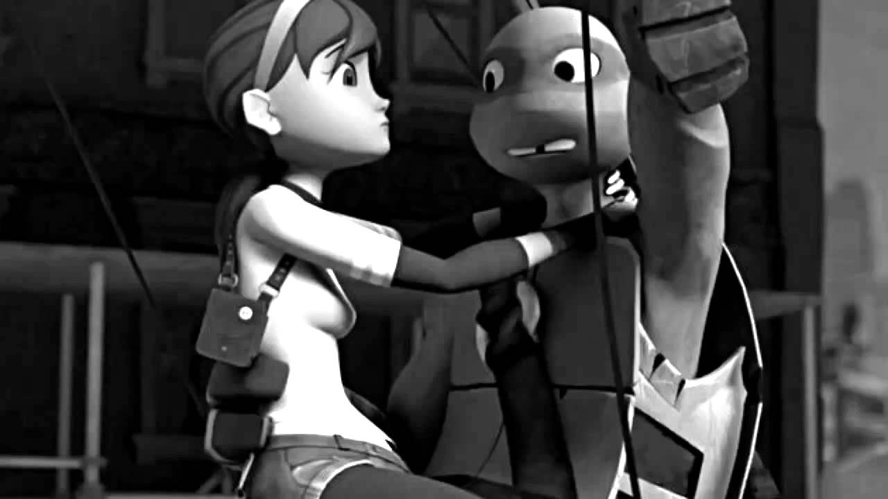 TMNT Donnie and April - Goodbye
