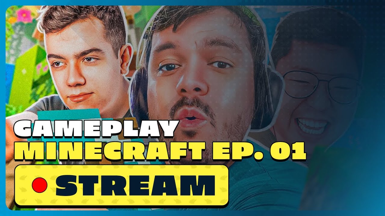 Gaules AO VIVO Jogando Minecraft com a Tribo! EP. 01