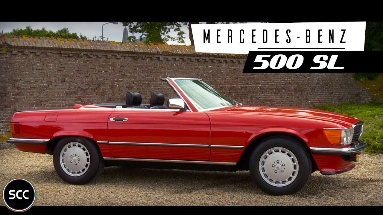 MERCEDES 500SL | 500 SL 1986 - Modest test drive - Mercedes-Benz W107 V8 Engine sound | SCC TV