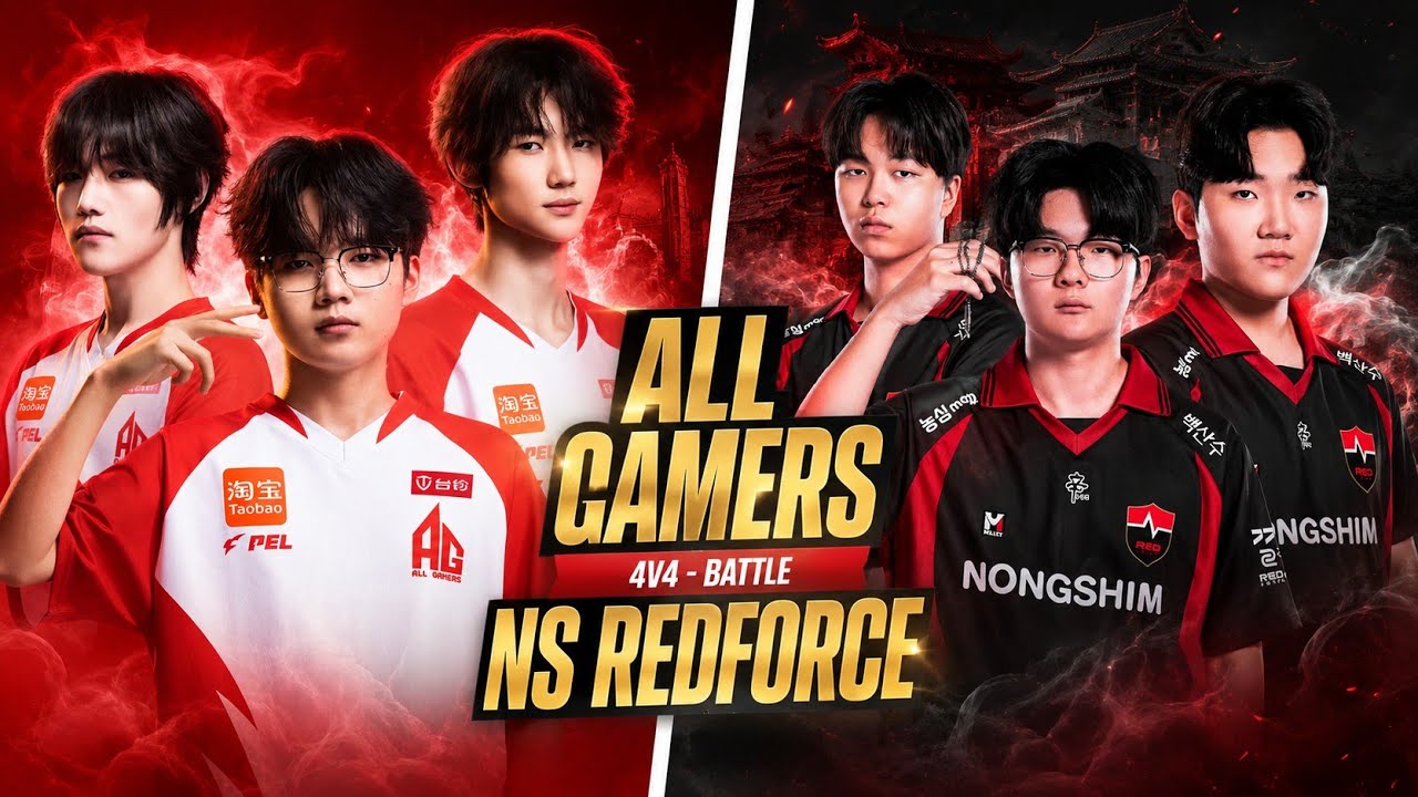 🇨🇳AG vs NSR🇰🇷 4v4 Challenge!!😱🔥 Practice For PMMI 2026🔥