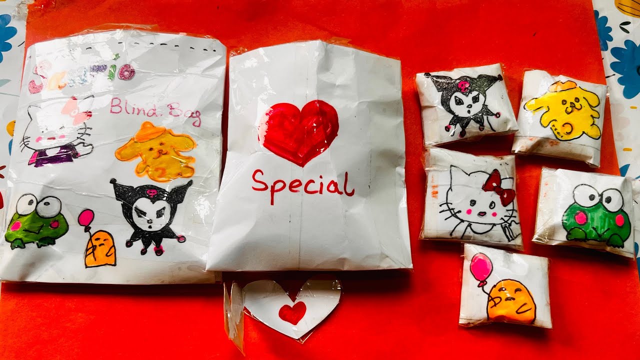 DIY Sanrio Blind Bags! | Cute & Easy Crafts | @Rashifyart