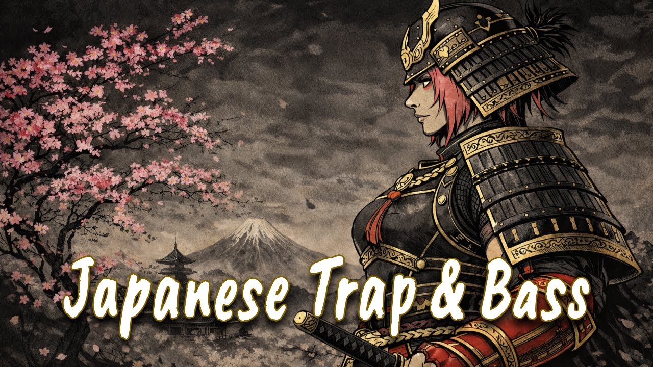 Japanese Trap & Bass Album 01 ♫ Shamisen-Driven Instrumental Beats (135 BPM)