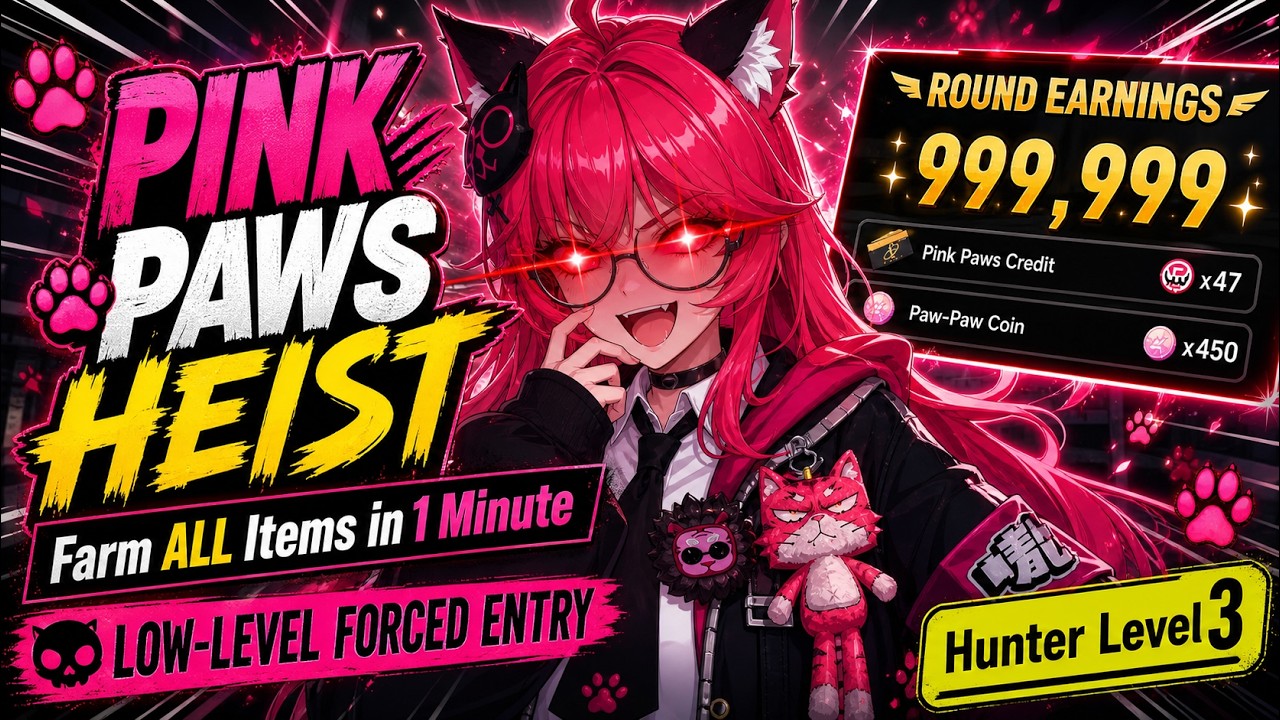 NTE MOD MENU: Pink Paws Heist! Farm ALL Items in 1 Minute | Neverness to Everness