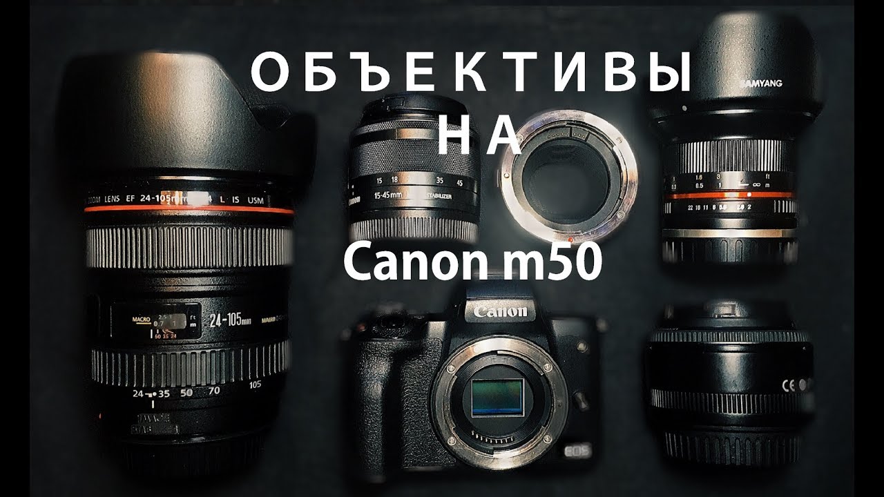 Объективы на Canon m50