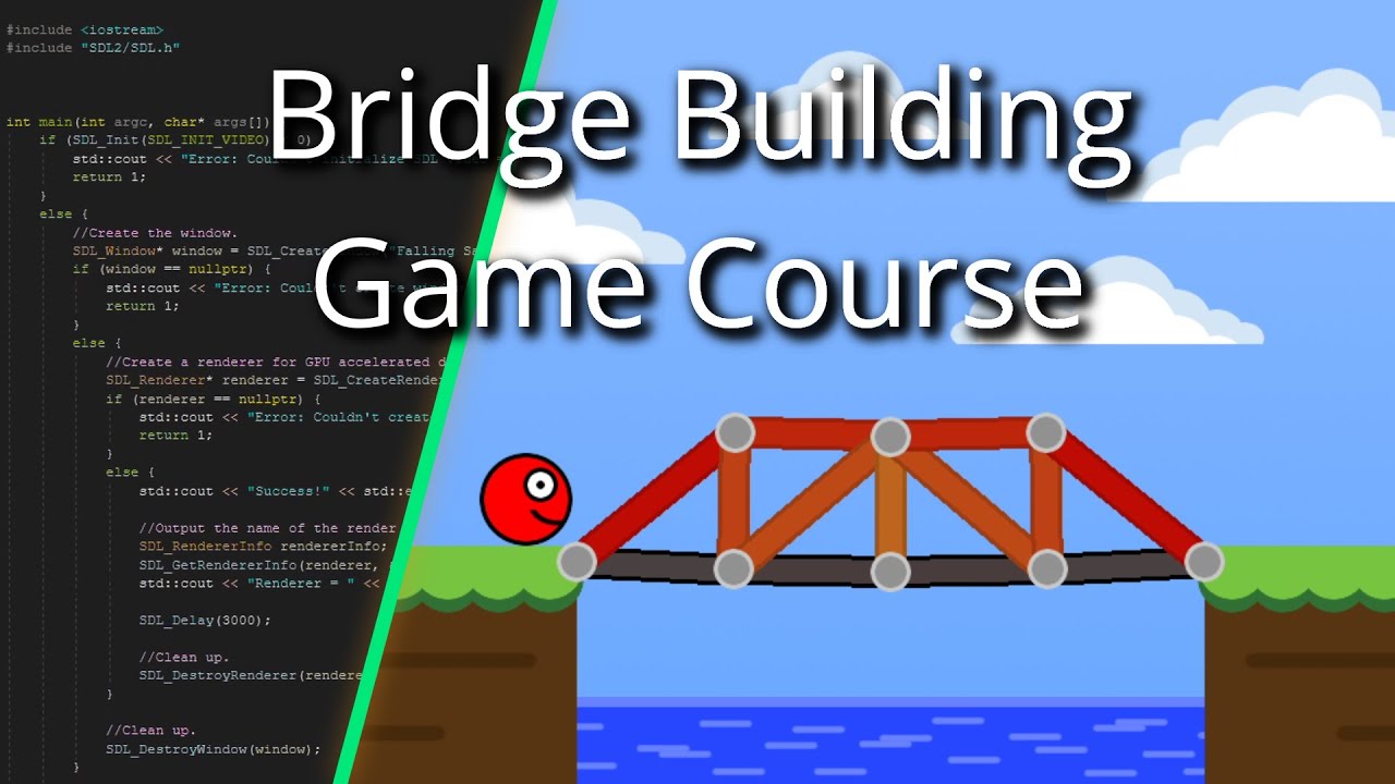 Bridge Building Game Course - Trailer 1