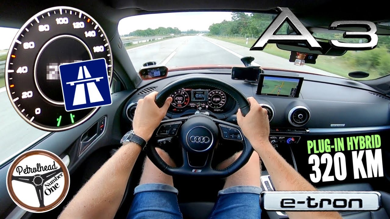 320 KM Audi A3 E-tron | Plug-in po tuningu. V-MAX. AUTOBAHN. RACEBOX 100-200 km/h.