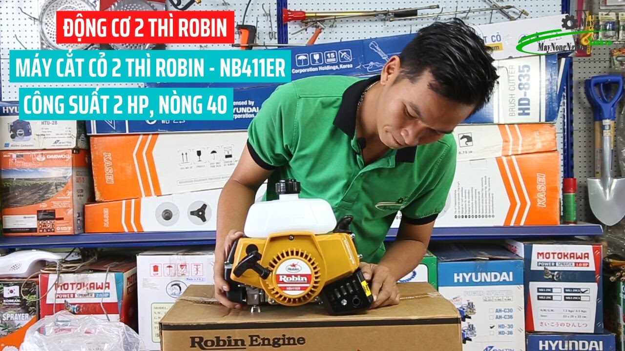 [Lý do mua] Máy cắt cỏ Robin NB411ER Chính Hãng Xịn mới 100%