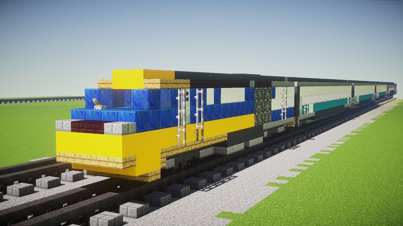 Minecraft British Rail InterCity 125 High Speed Train Tutorial