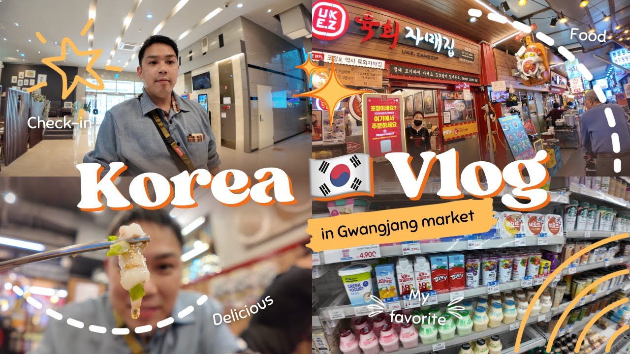 Where Stay in Seoul?! + Delicious Yukhoe in Gwangjang Market! + Conbini GS25! | Kenta-san Japinoy