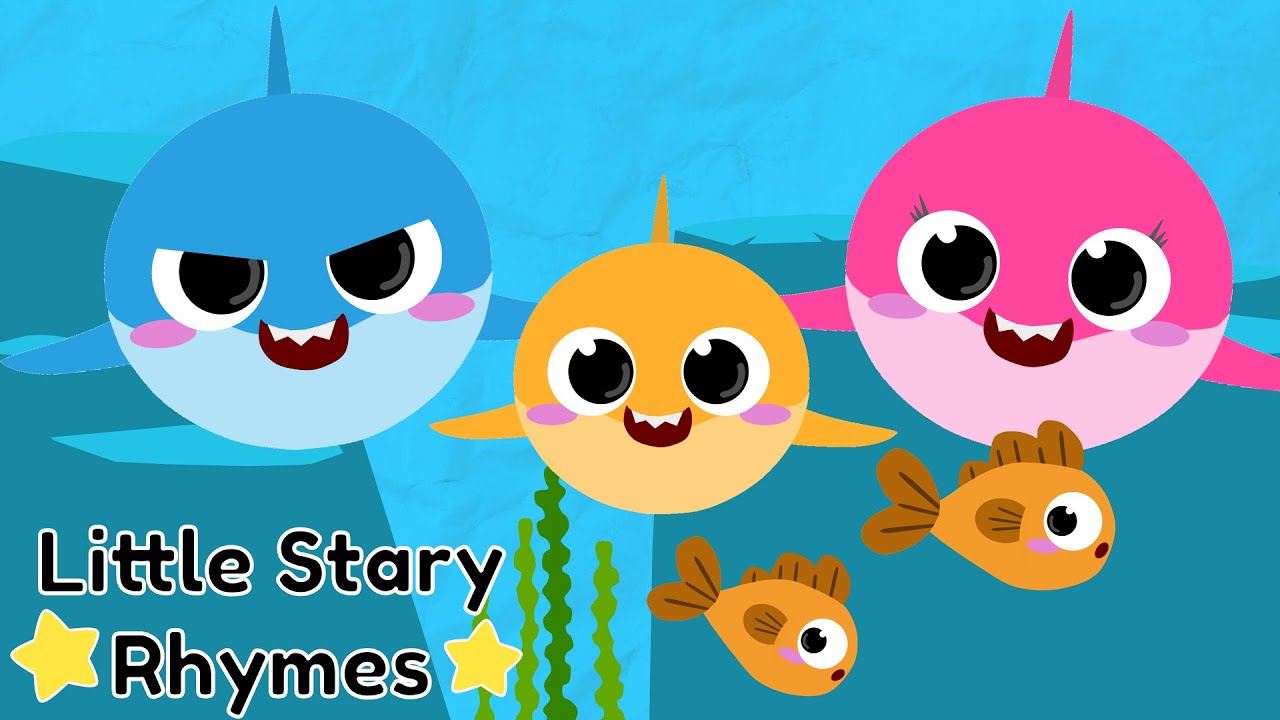 Baby shark | Baby Shark doo doo doo | Nursery Rhymes | Animal Songs | Little Stary Rhymes
