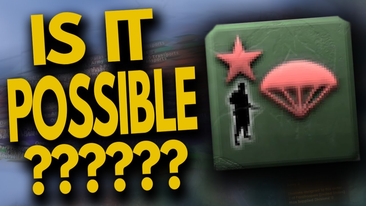 Can You Beat Hearts Of Iron 4 With ONLY Paratroopers?