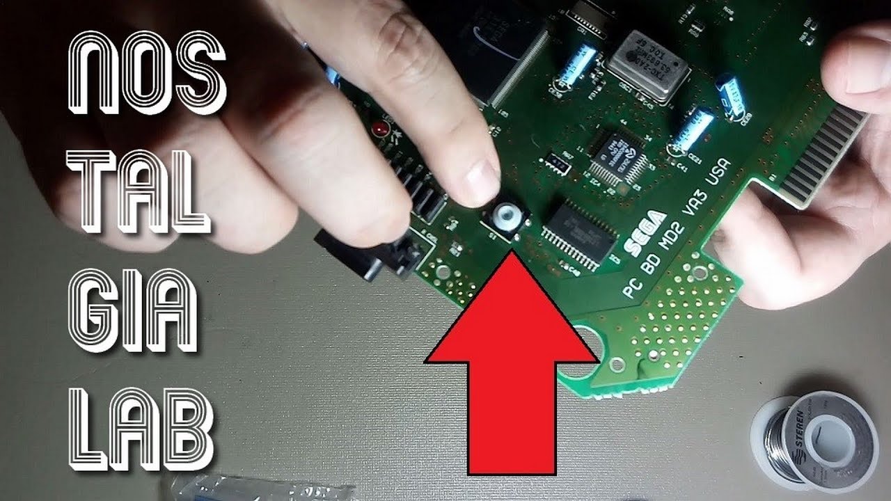 Sega Genesis - Mega Drive / Tutorial cómo cambiar el botón de RESET