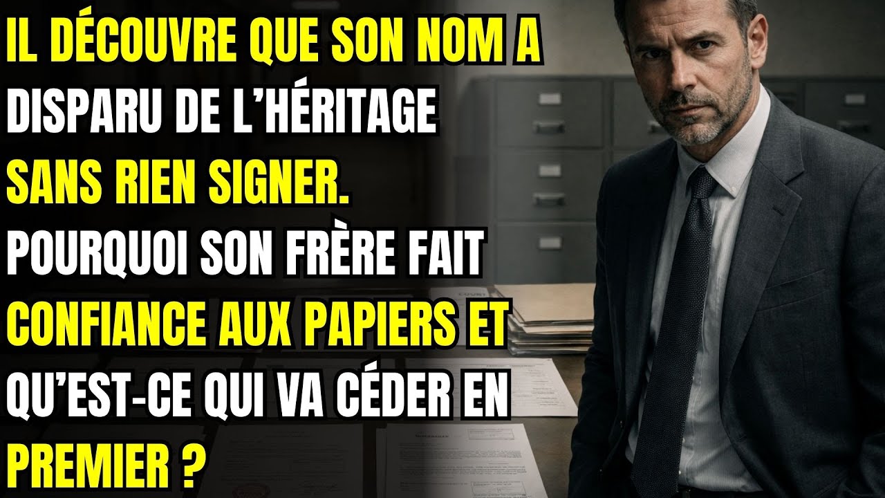 IL A RÉÉCRIT L’HÉRITAGE À SON NOM. MAIS UN DÉTAIL A TOUT CHANGÉ ET…