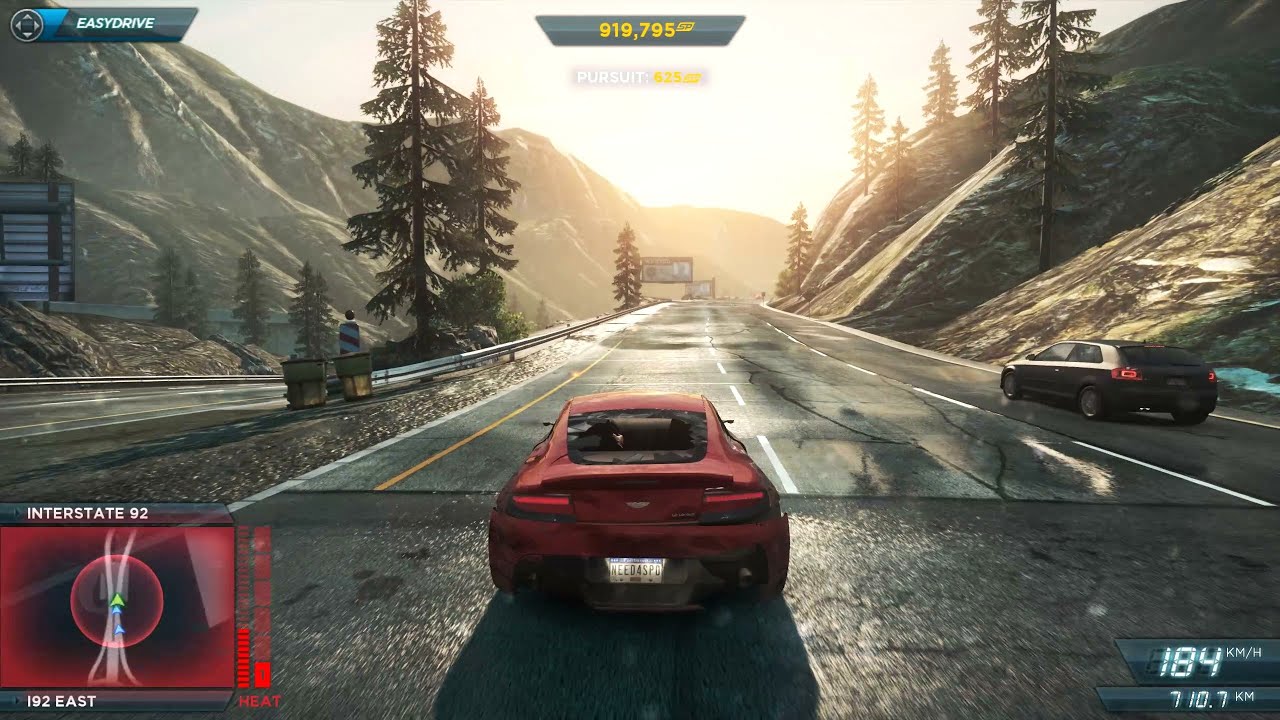 Need for Speed: Most Wanted - Aston Martin V12 Vantage In AMBUSH Medium Double Parked (Game Play)
