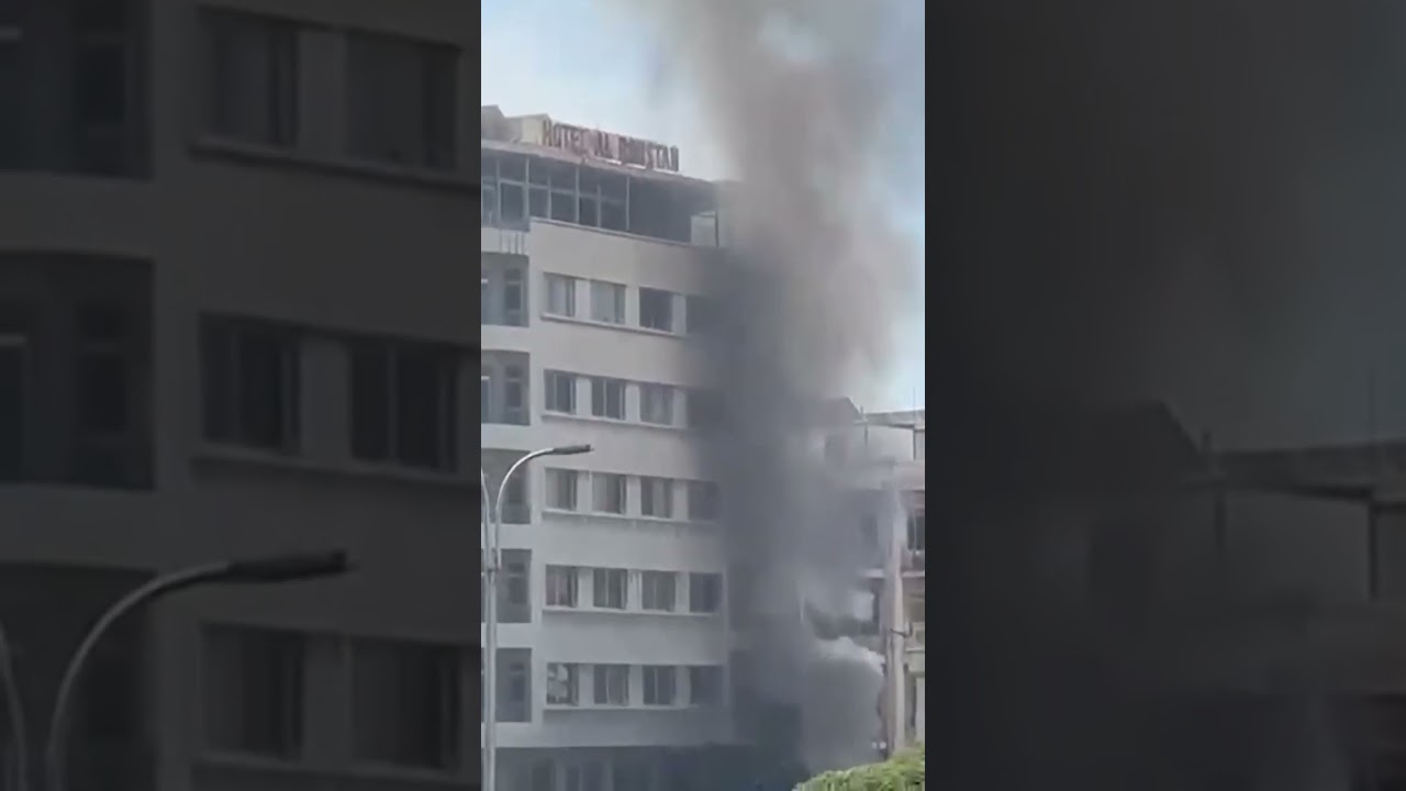 Explosions in Syria's Damascus during Macron visit