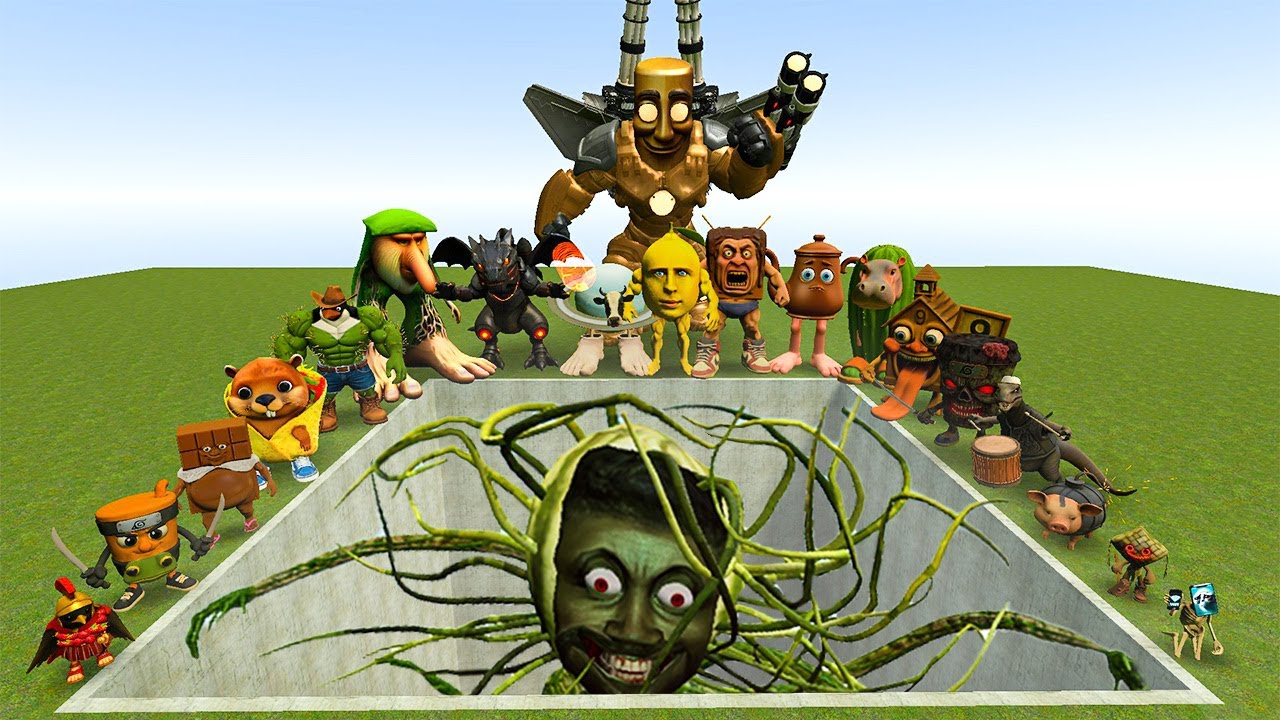 ALL NEW ITALIAN AI BRAINROT MEMES VS THE GIANT PIT WITH ZOOCHOSIS LIN GANG MELON! - Garry's Mod