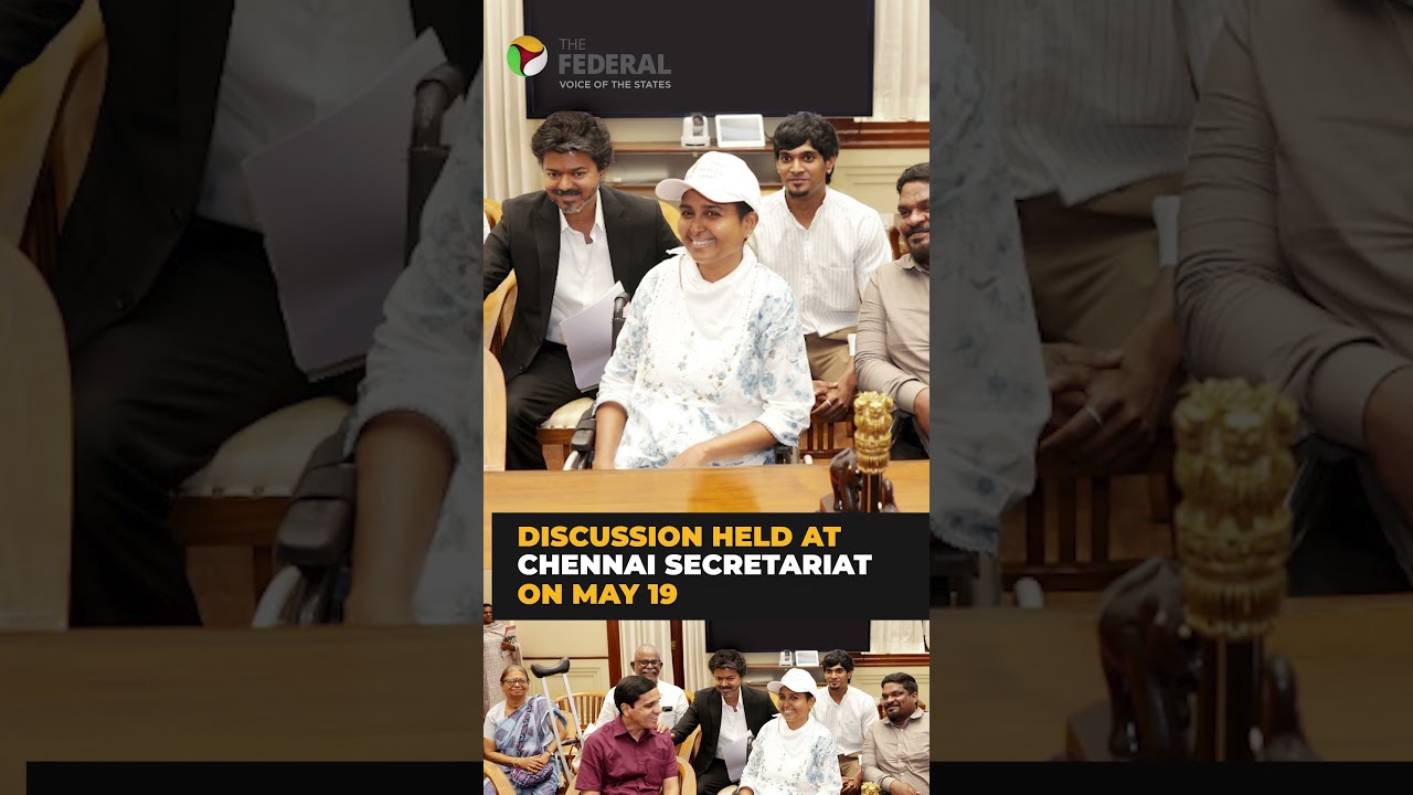 CM Vijay meets disability groups at Chennai Secretariat for welfare discussions