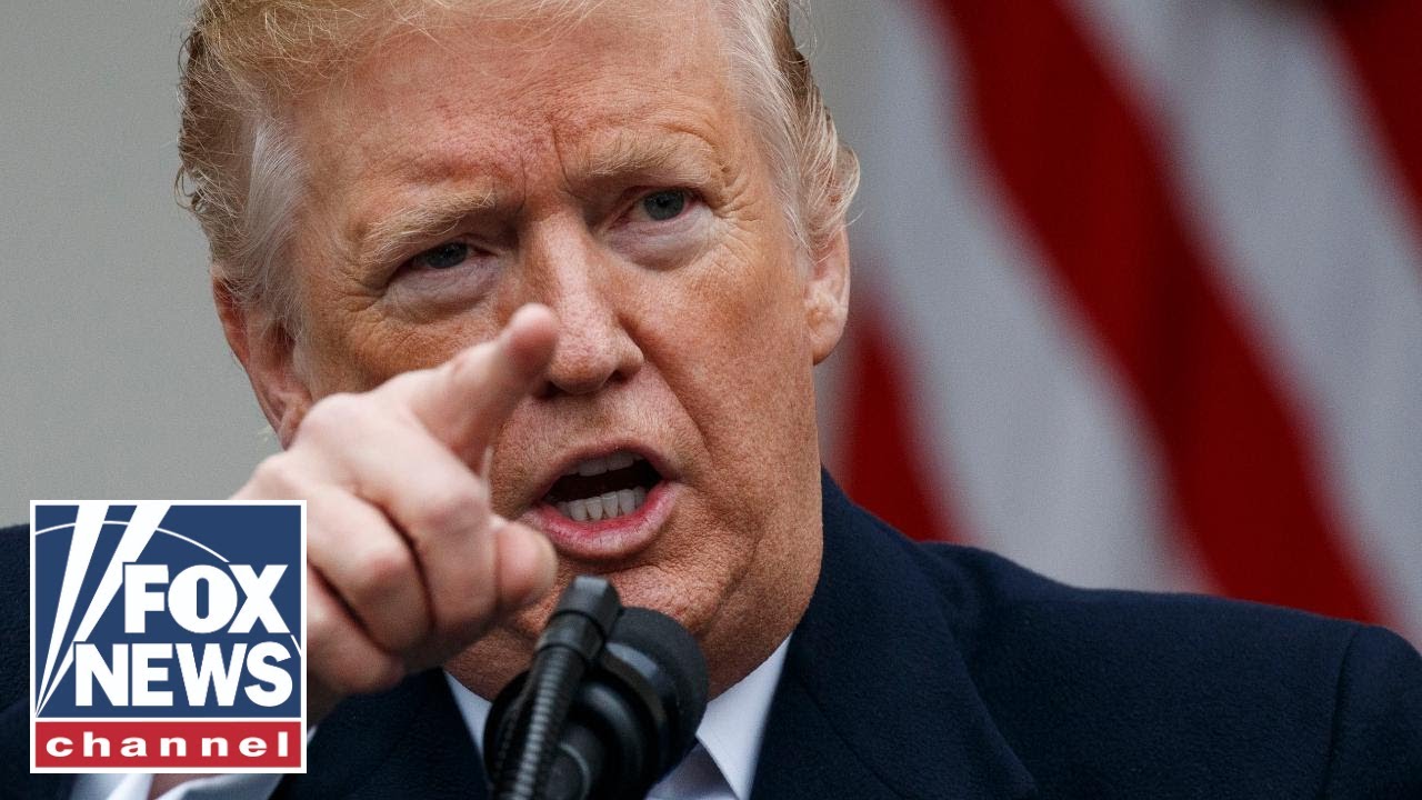 Trump speaks to press after granting Barr broad power in spying probe