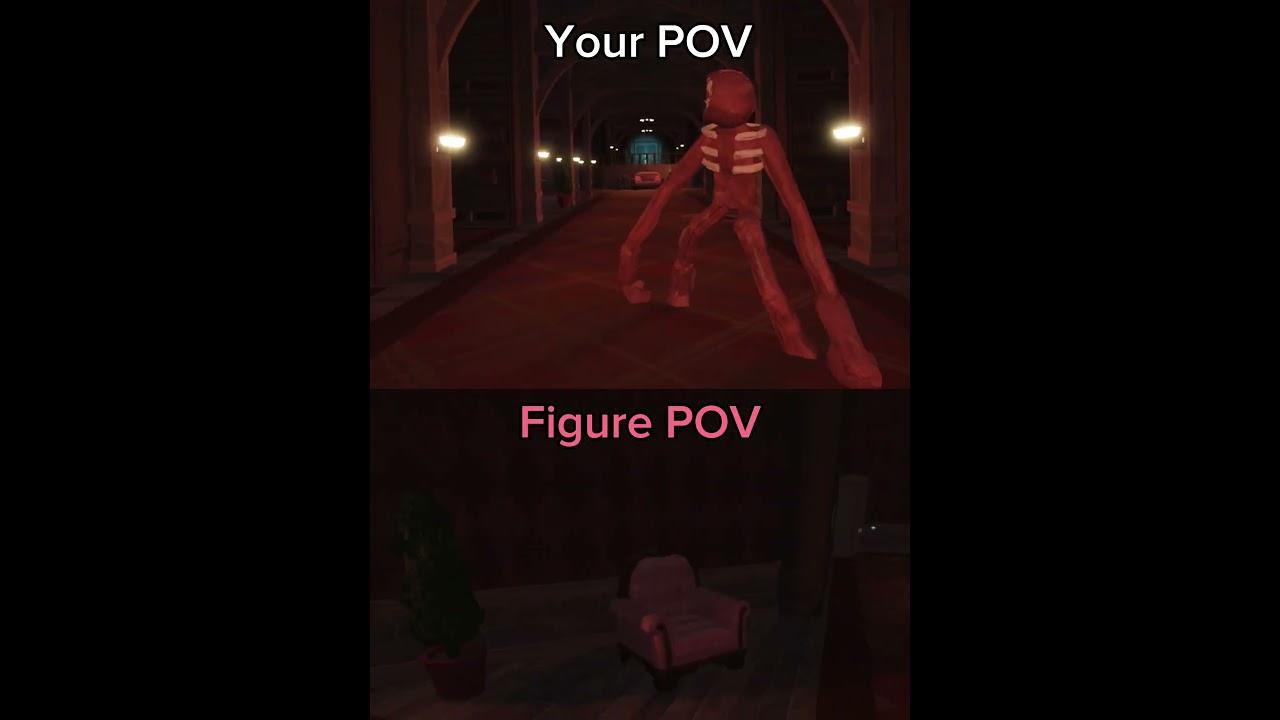 Every POV in Figure&rsquo;s Library Cutscene #roblox #doors #animation #robloxshorts #pov