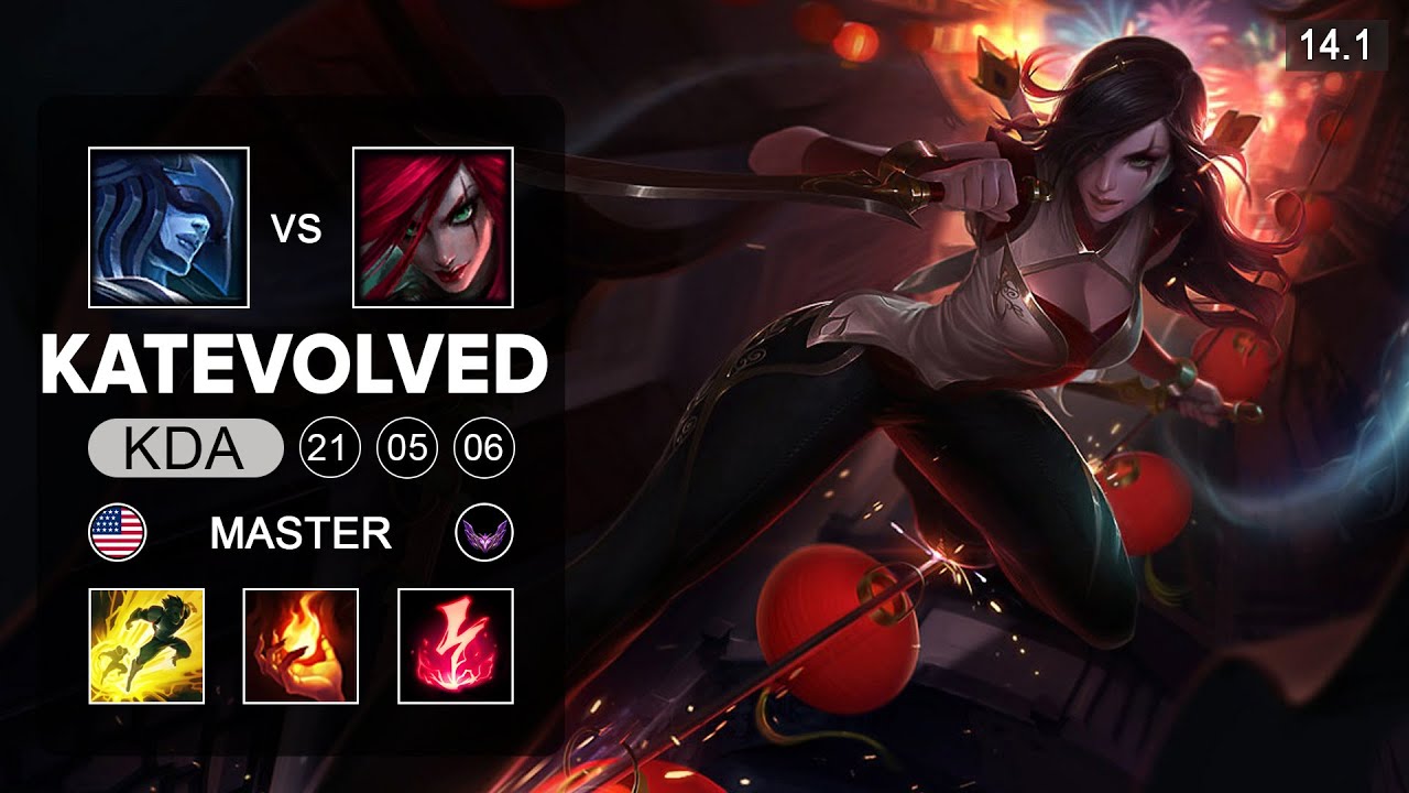 KatEvolved Katarina vs Lissandra Mid - NA Master - Patch 14.1 Season 14