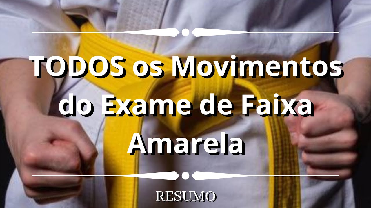 TODOS os Movimentos para o Exame de Faixa Amarela - Karate Shotokan