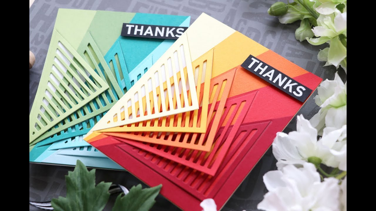 Amore Laura Fadora: Stripes Card Wrap Thanks