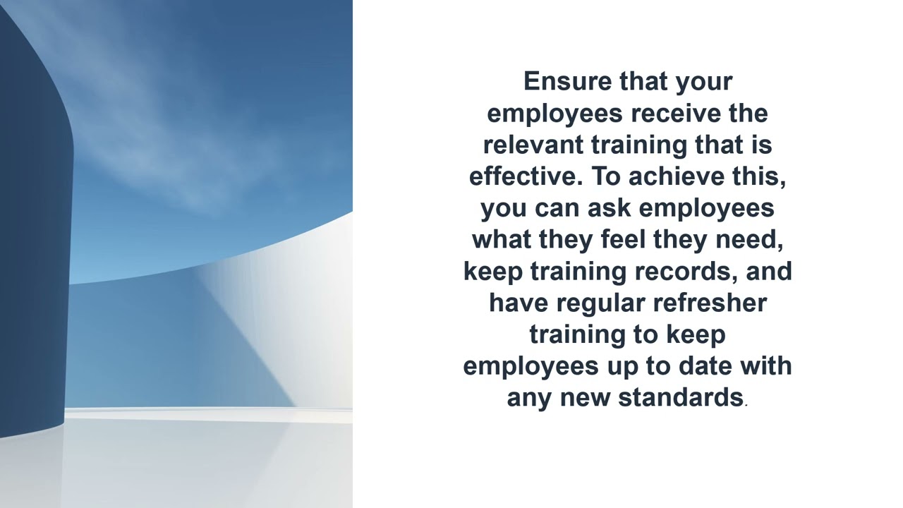 Why do we need training in Health and Safety