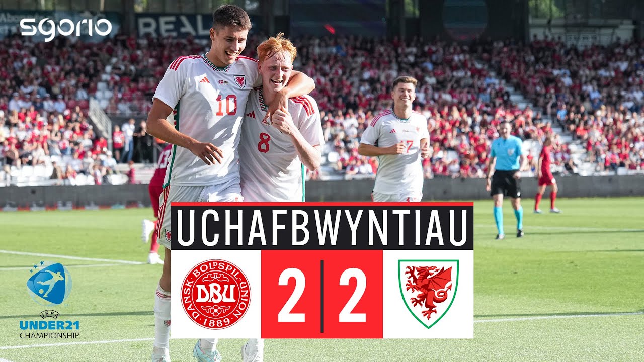 Uchafbwyntiau / Highlights | Denmarc D21 2-2 Cymru D21