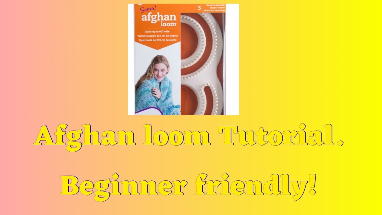 Afghan loom tutorial. Beginner friendly loom knit throw blanket tutorial!!!!!